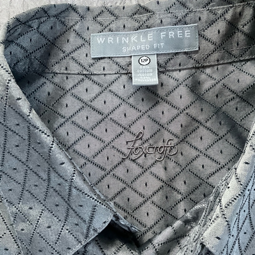 Foxcroft Women's Silver Patterned Blouse - image 9